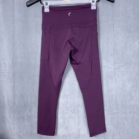 Zyia Active Brilliant Hi-Rise Capri Leggings Size 2 XS Dark Purple 22" Inseam - Picture 4 of 6